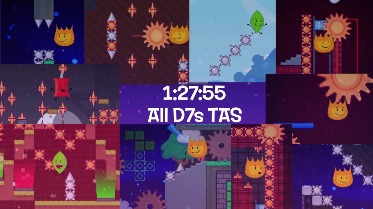 [TAS] Every D7 in BFDI: Branches in 