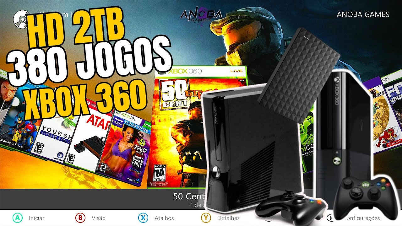 Xbox 360 TURBINADO: 380 Jogos no HD de 2TB | Funciona em TODOS os modelos!