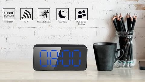how to use FISSIONER WH116 clock camera on TUYA SMART app
