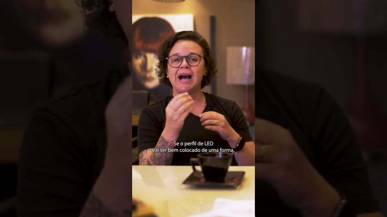 Perfil de led na fachada | 