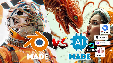 Comparing Blender Made vs AI Made – Can AI Replace 3D Artists? The results are WILD!
