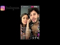 Sebastian Yatra y Tini presentando su nueva cancion OYE Instagram en vivo 11//10/19
