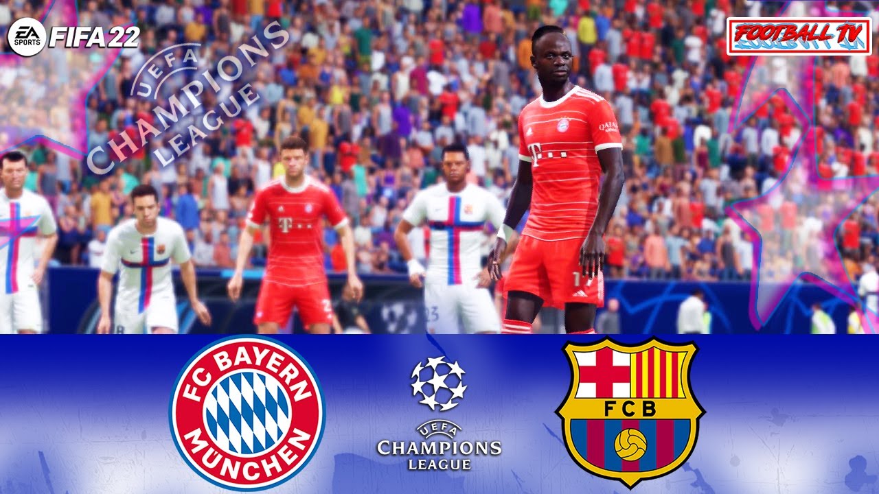 FIFA 22 Bayern Munich vs Barcelona UEFA Champions League 2022/23 Gameplay PC Next Gen