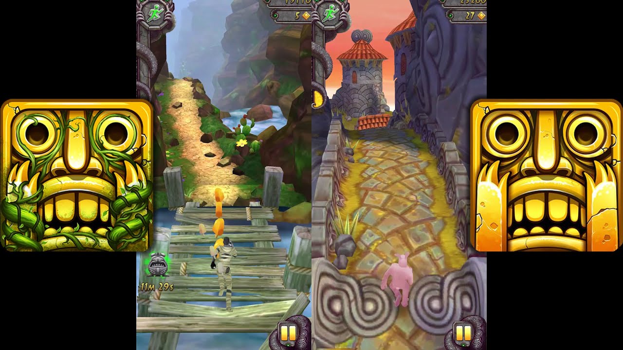 Temple Run 2 Blooming Sands  Vs Temple Run 2 Sky Summit