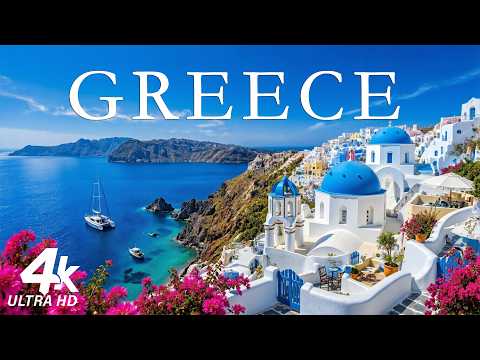 Greece 4K • Hidden Mediterranean Gems | Relaxation Film with Peaceful Meditation Music