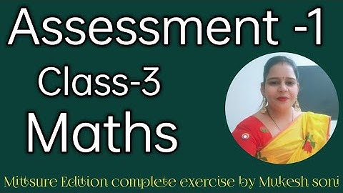 Class-3#assessment-1#maths#mittsure  complete exercise by Mukesh