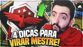 4 DICAS PARA VIRAR MESTRE NO FREE FIRE! DICAS DE RANKEADA