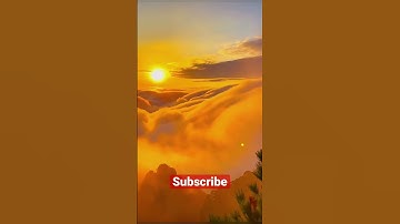 ‏4K UHD - Flying Above Clouds with Relaxing Music, loop - calming, meditation, nature #shorts