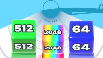 Jelly Tube Run 2048 - Cube Slide jelly bigger Numbers Level Up