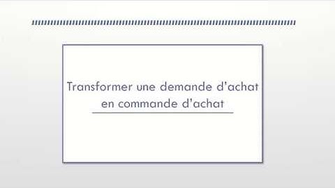 ME21N   Transformer une demande d