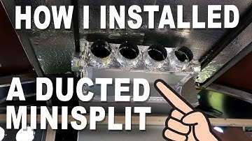 How I Installed A DUCTED Minisplit In My Bus Conversion