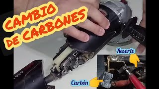 CAMBIAR CARBONES Amoladora SKIL reparar arreglar falla modelo 9002 650w(viejo) y 700w change coals