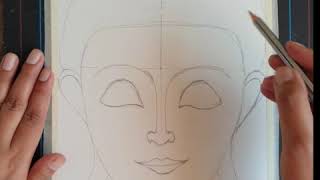 Buddha Sketching | Session 1|Buddha & Floral Mandala | Buddha with smiling & calm facial expressions