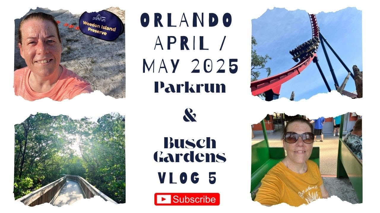 ORLANDO VLOGS!  Parkrun & Busch Gardens - Vlog 5