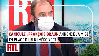 Canicule : François Braun annonce sur RTL la mise en place d'un numéro vert