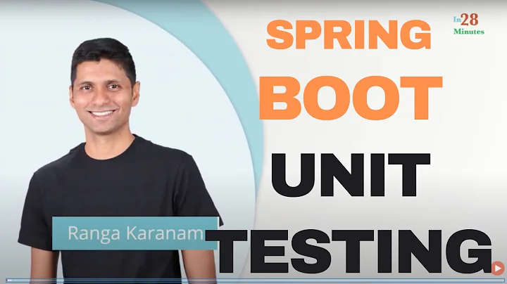 Spring Boot Unit Testing - For Rest Web Services