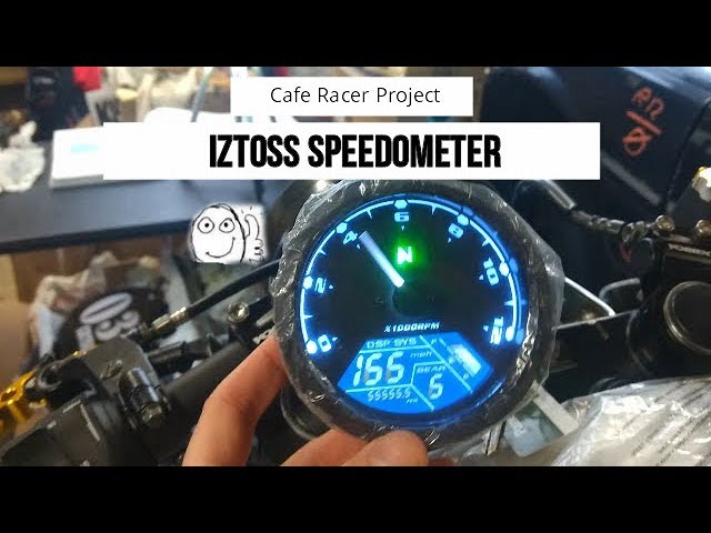 Multi Function Motorcycle Lcd Digital Speedometer Odometer Fuel Level Gauge Km H Ebay