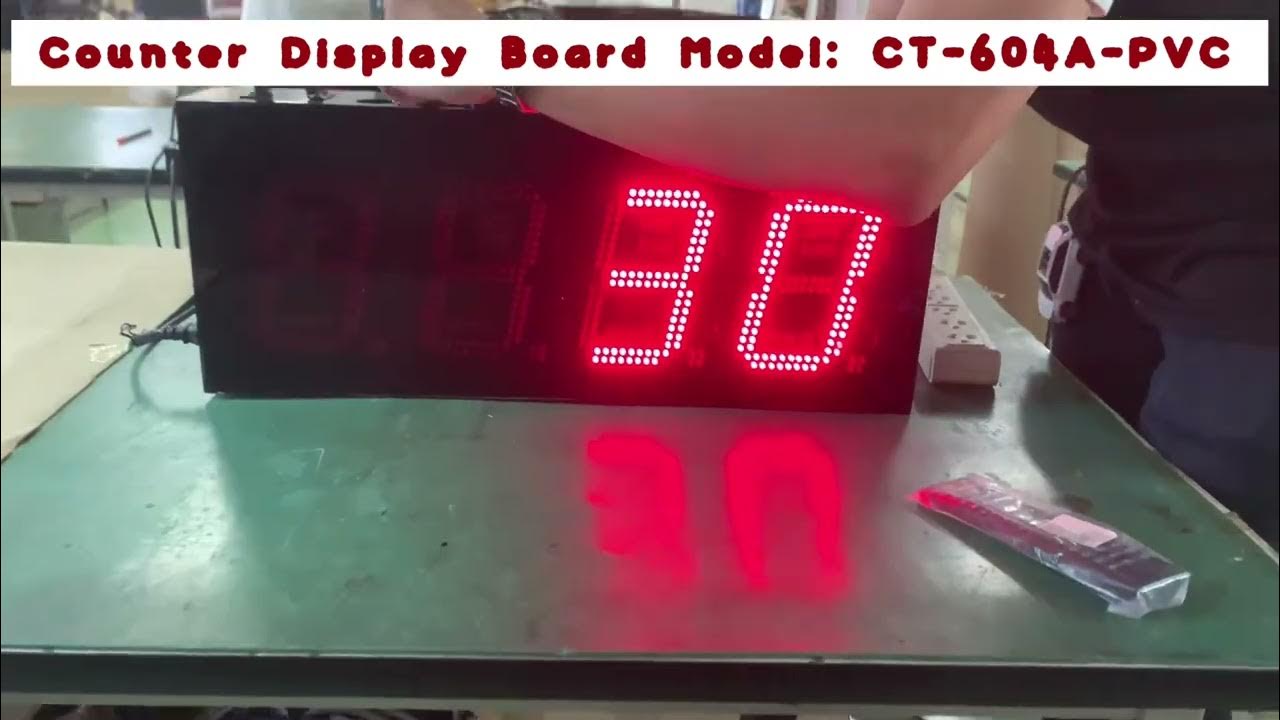 COUNTER DISPLAY BOARD MODEL CT604PVC YouTube