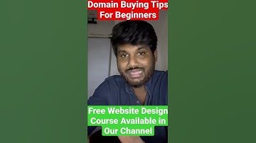 2 Domain Buying Tips For Beginners #digitalmarketing - What is Domain in Telugu