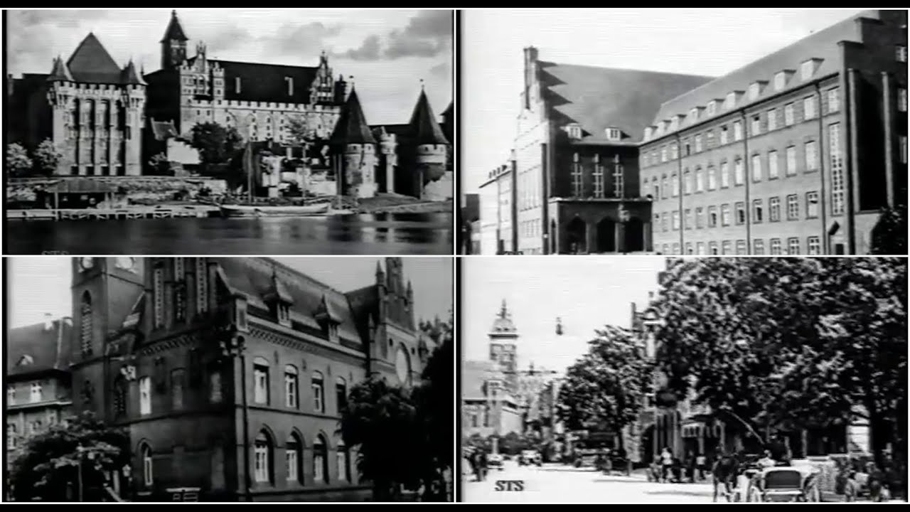Malbork rok 1942. Zobacz unikatowy materiał wideo