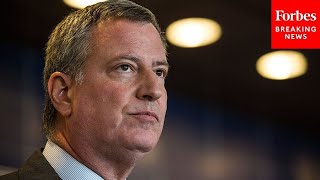 Mayor Bill de Blasio Holds Press Briefing As Nor'easter Threatens East Coast