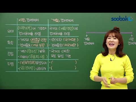 [중등인강/중3 사회] 시장 경제체제 VS 계획 경제체제 - 수박씨닷컴 윤미선생님