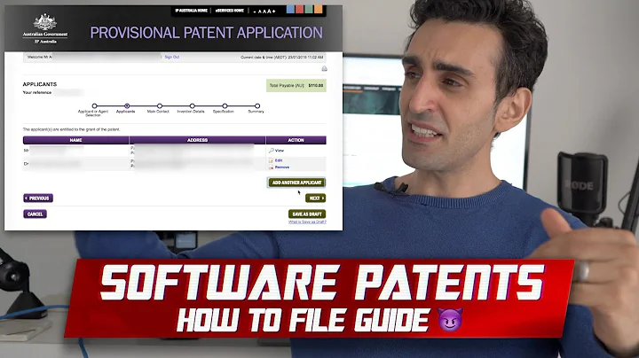 How to File an International Software Provisional Patent | Australian Walkthrough 😈