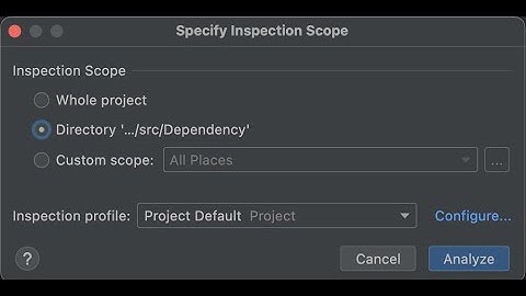 Automatic Code Inspection in Intellij