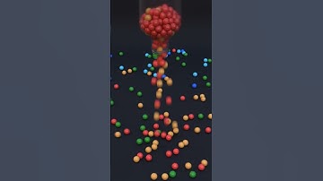 Satisfying Spheres Bottle Reverse Spill #satisfying #3danimation #spheres #knightcube #asmrsounds