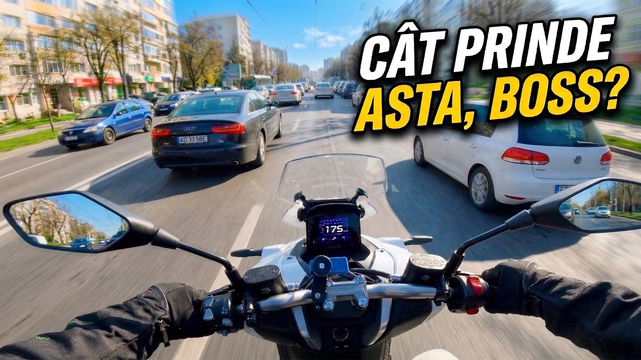 In cât timp am parcurs 11km in București cu Kymco Dink X?!