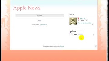 Add Flag counter to blogger