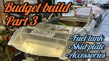 Mini Jet Boat Budget Build Ep. 3 – Installing UHMW Bottom, Custom Fuel Tank & Engine Accessories