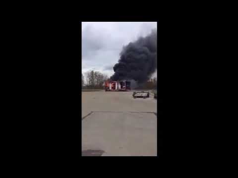 2018 Dodge Challenger SRT Demon Transport Truck Fire: