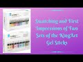 Swatching and First Impressions of Two Sets (72 Total) of KingArt Gel Sticks