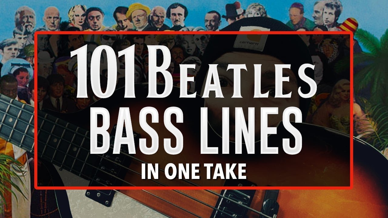 101 BEATLES Bass Lines (in one take) - YouTube
