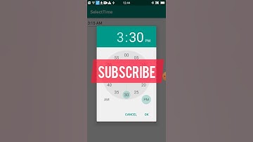 Android studio demo | TimePicker dialog with am or pm mode when click on edittext