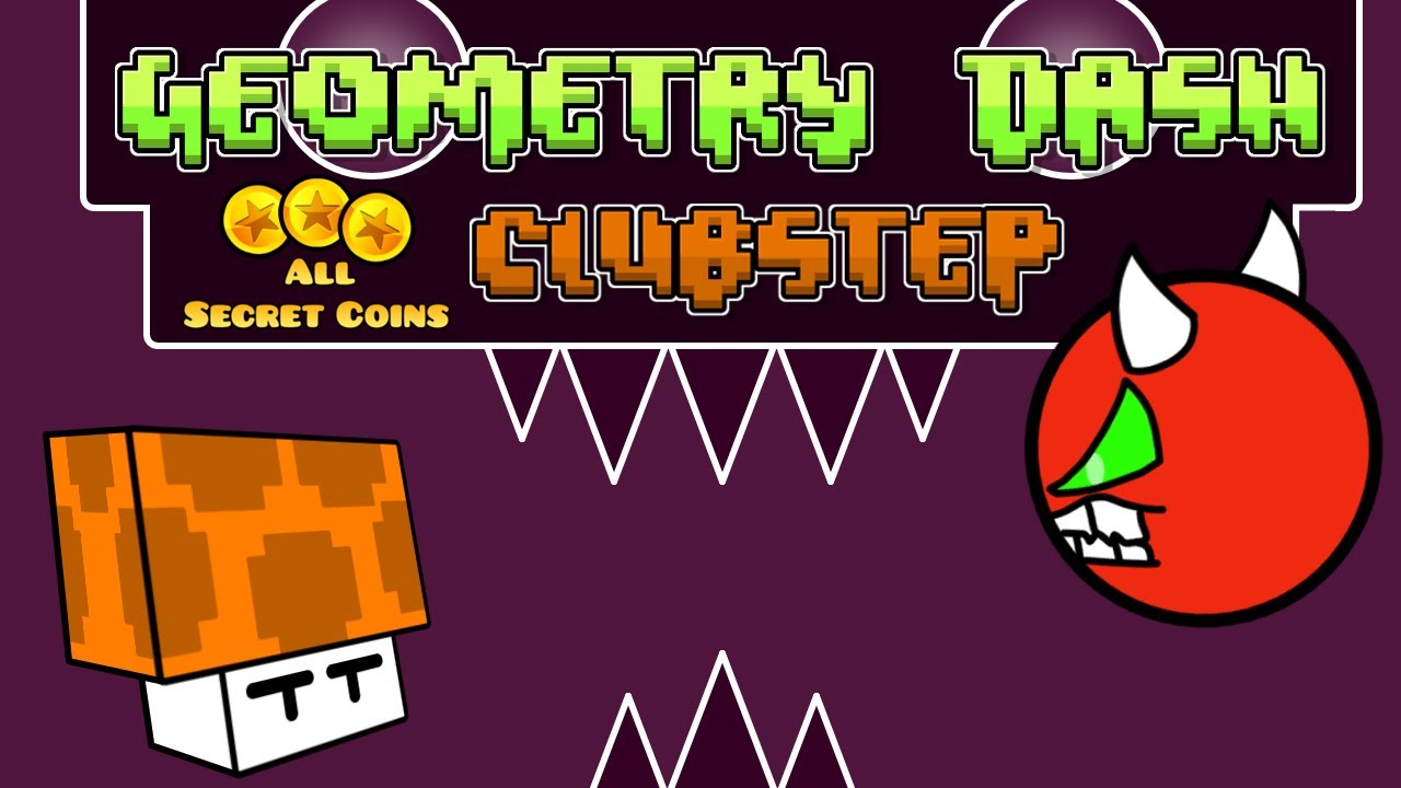 Geometry Dash | Clubstep (The First Demon) | All Secret Coins - YouTube