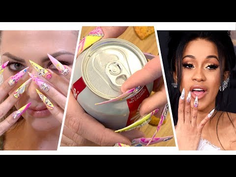 Living A Day With Cardi B's Nails