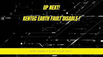 Kentec earth fault disable