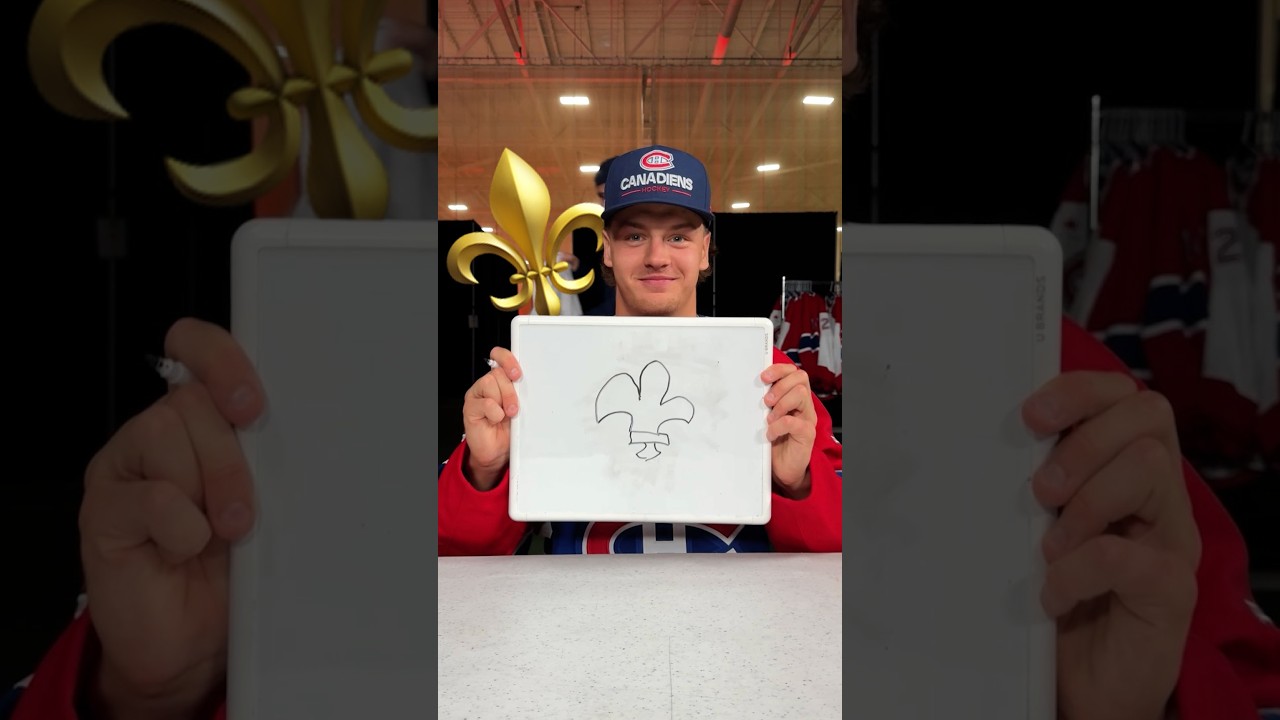 Habs try to draw a fleur-de-lys #NHL #Shorts