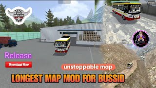 longest map mod release for BUSSID bus simulator #mapmods #bussid #longest