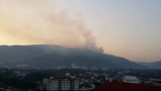 Penang hill on fire and how Maritim Penang rescue