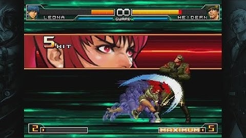 KOF2002UM - Orochi Leona MAX 2 combo
