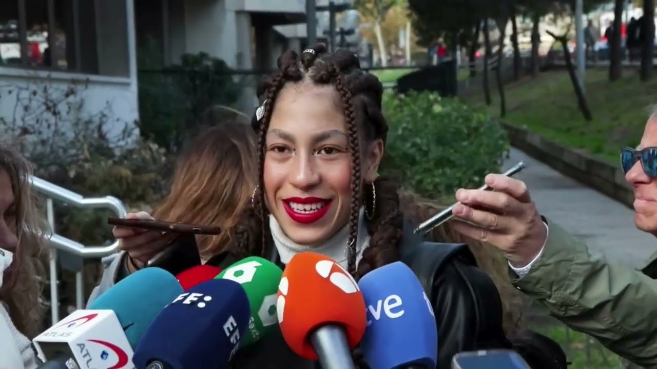 Lesly Guadalupe O.F. a su llegada a los juzgados de Plaza Castilla