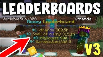 Smelly Leaderboards V3 | Floating Leaderboards Addon | Minecraft Bedrock (MCBE/MCPE) | 1.18.1+
