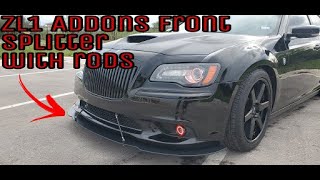 Installing ZL1 Addons front splitter with rods on my Chrysler 300