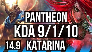 PANTHEON vs KATARINA (MID) | 9/1/10, Legendary | BR Master | 14.9