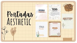 Como hacer portadas bonitas en Word | portadas aesthetic