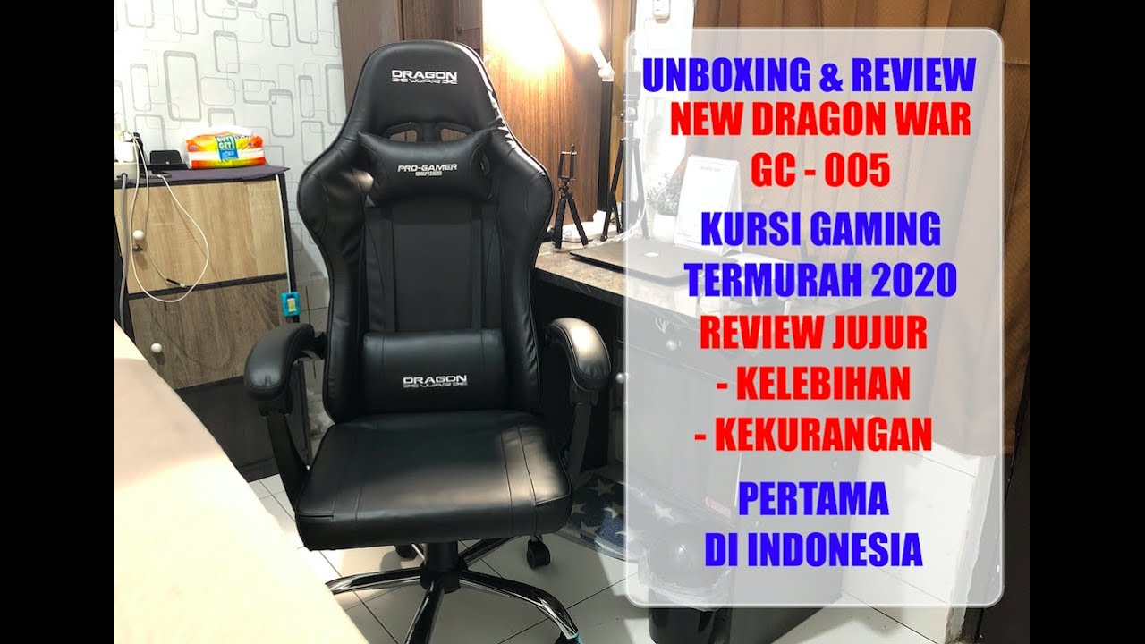  KURSI  GAMING  TERMURAH 2022 DRAGON WAR GC 005 REVIEW  