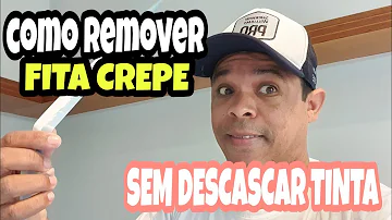 Como tirar fita crepe velha da parede?